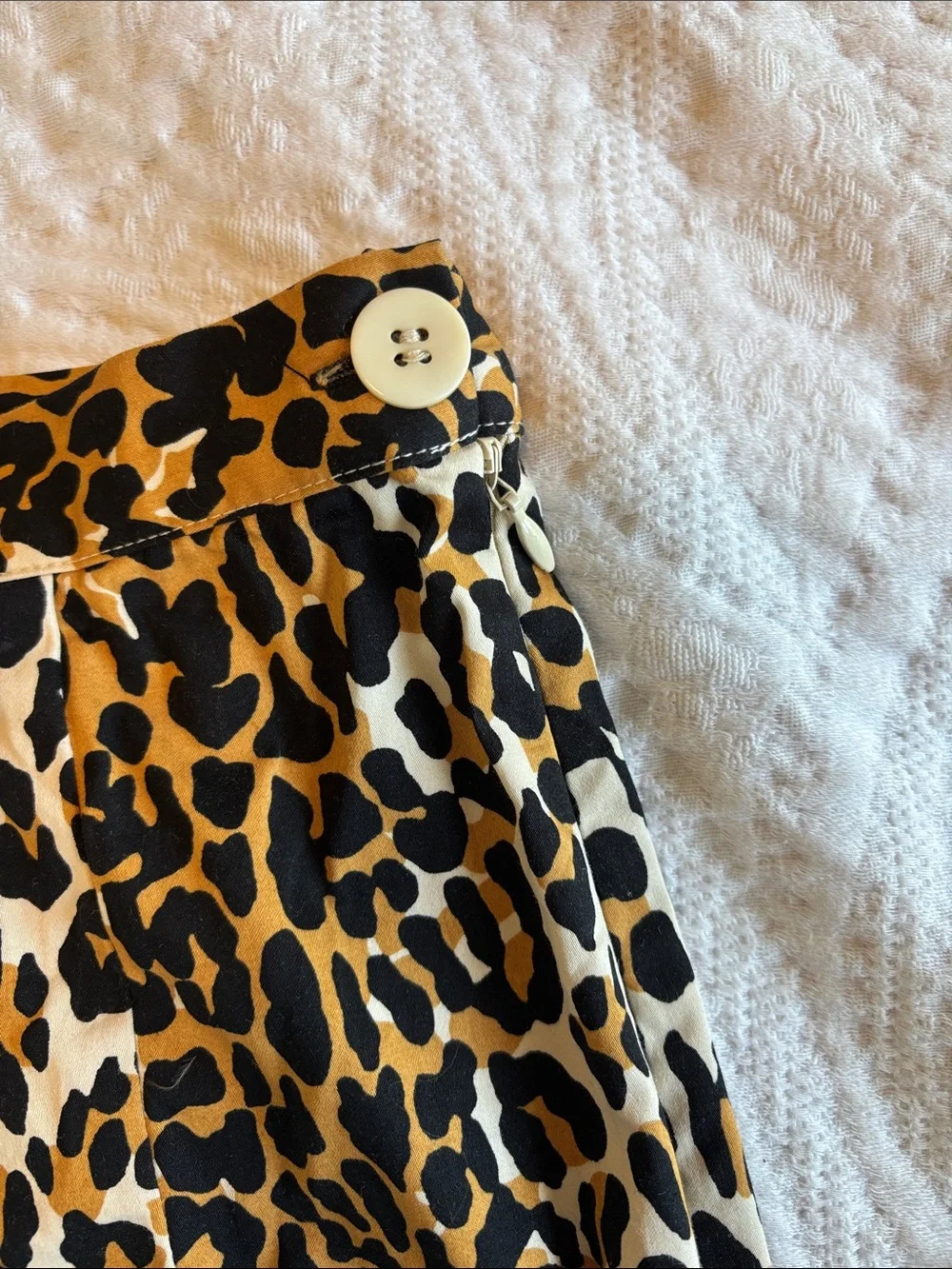 Trashy Diva Leopard Print Cotton Blend Pencil Skirt Size 8 - Picture 3 of 8